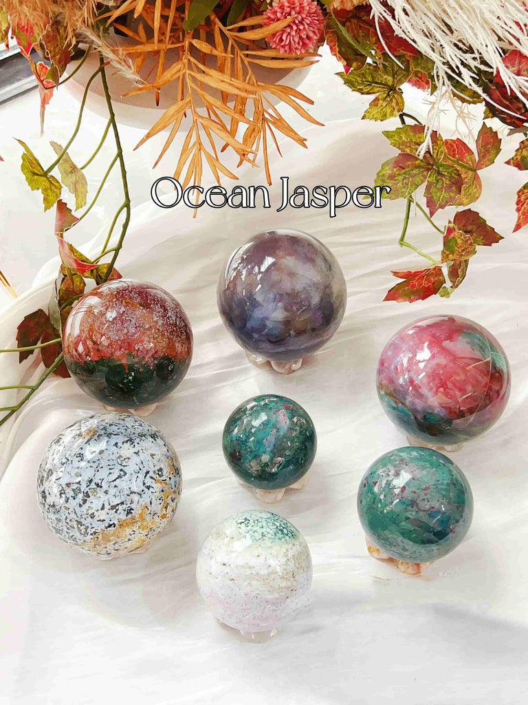 5 Lots Ocean Jasper Spheres 70% OFF