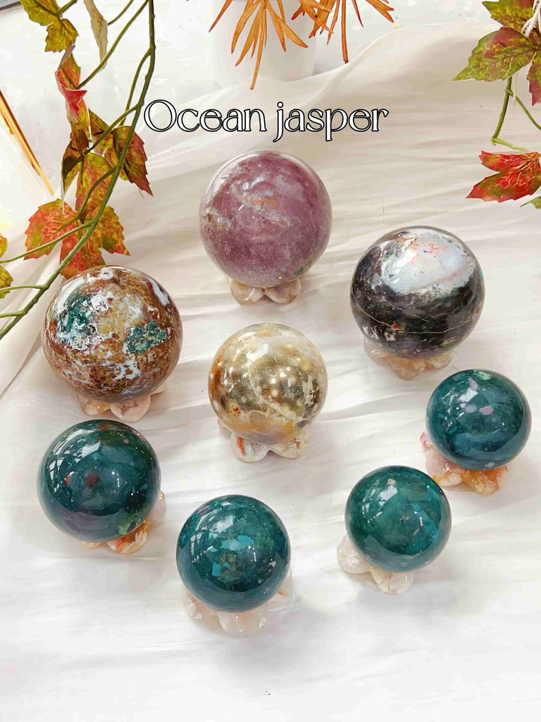 5 Lots Ocean Jasper Spheres 70% OFF