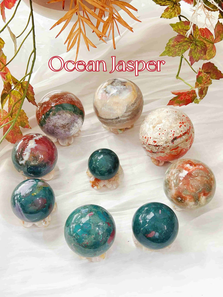 5 Lots Ocean Jasper Spheres 70% OFF