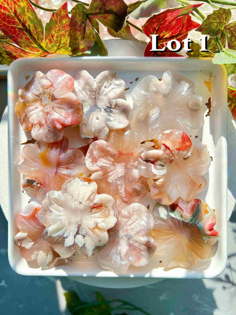2 Lots Flower Agate Flower 70% OFF