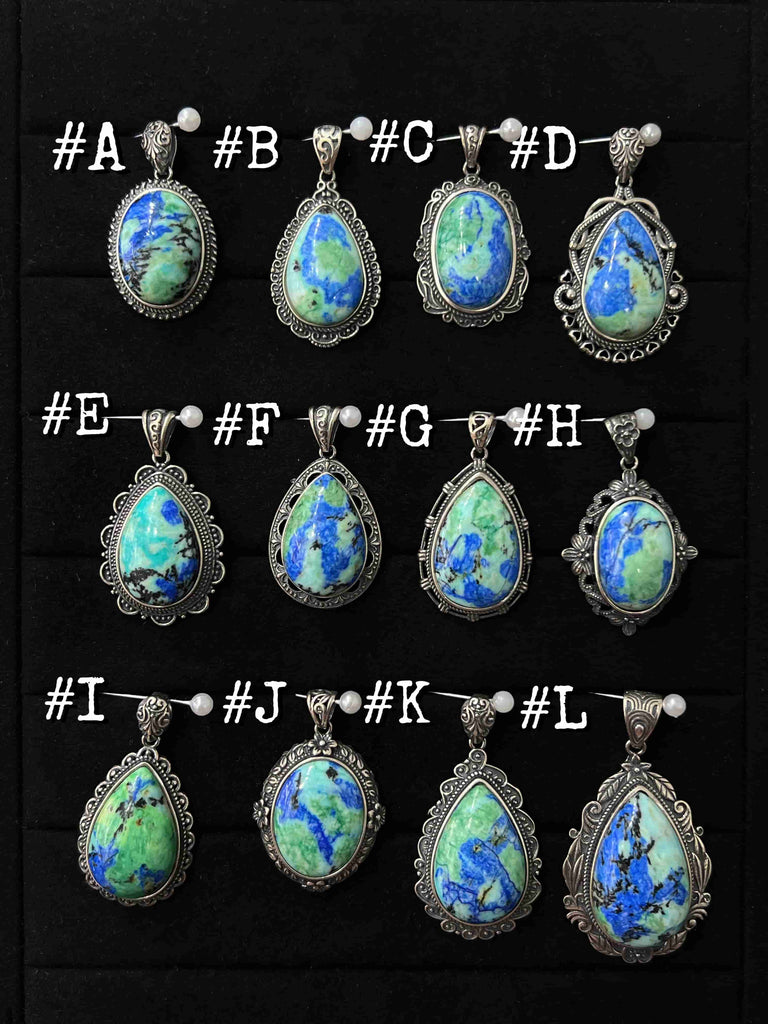 Natural Lapis with Turquoise Pendant