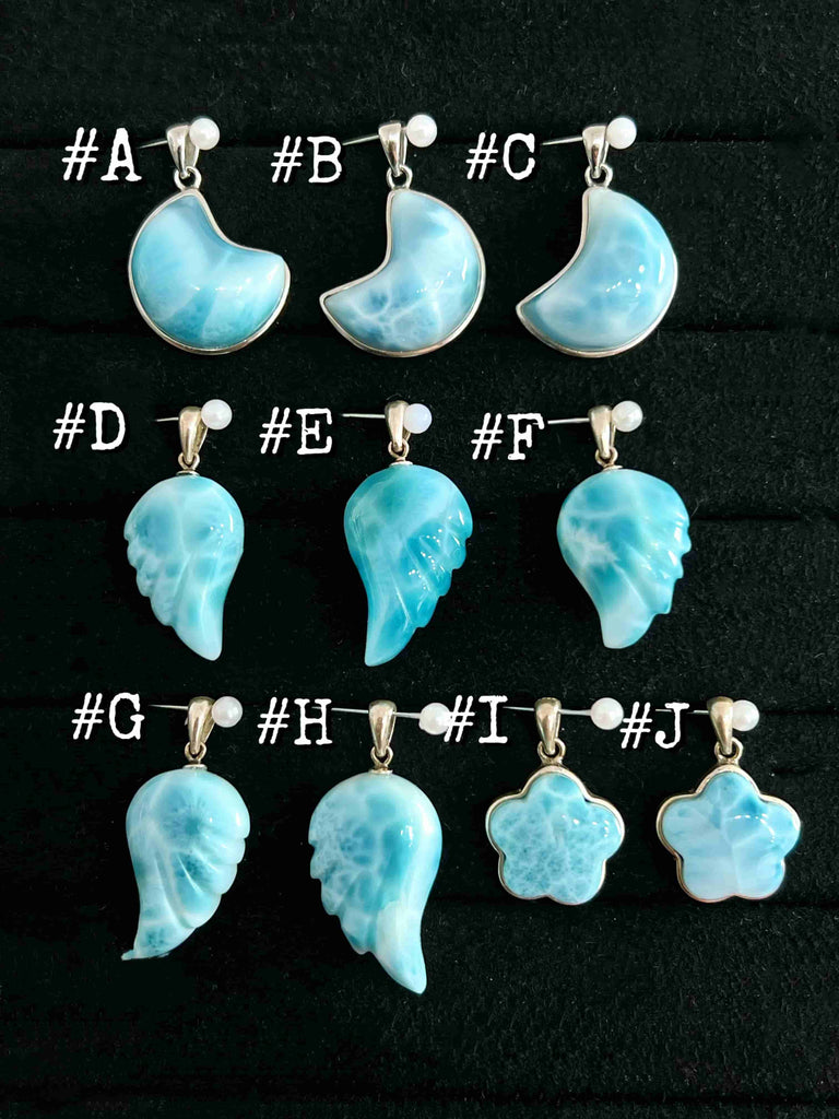 Natural Larimar Pendant