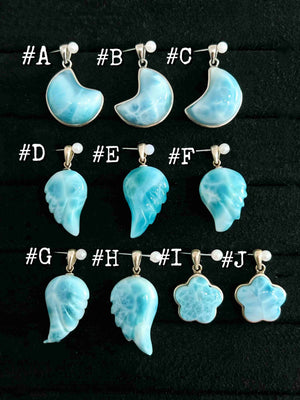 Natural Larimar Pendant