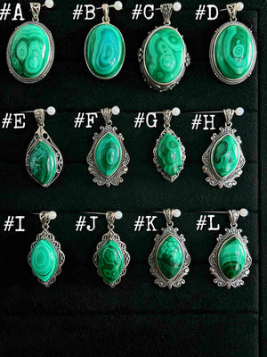 Natural Malachite Pendant