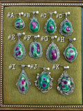 Natural Ruby Fuchsite Pendant